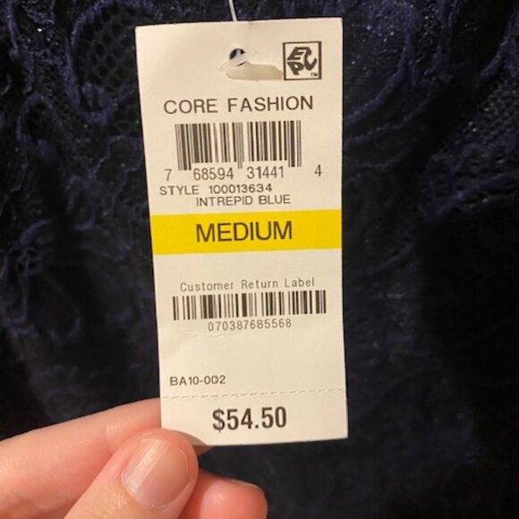 JM collection blue top Medium - Picture 4 of 4